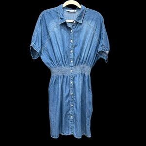 Given Kale chambray dress EUC